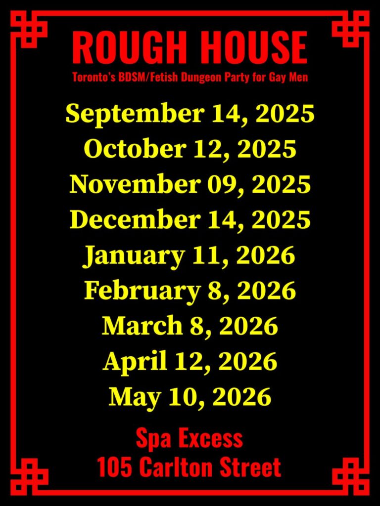 Rough House 2025 poster with event dates listed.